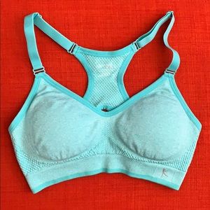Blue Danskin sports bra